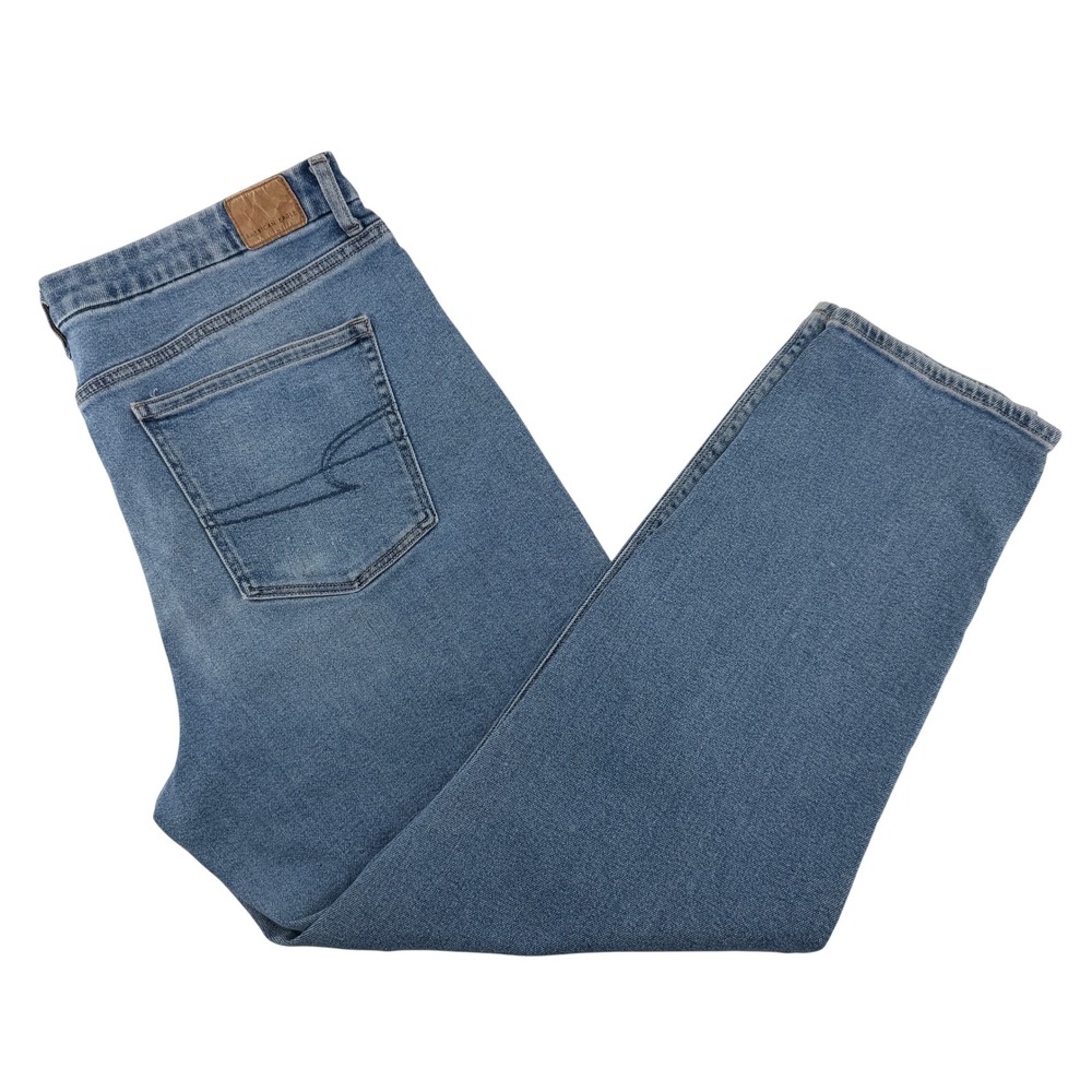 American Eagle Curvy Mom Jeans Women 18 Blue Medium Wash High Rise Tapered